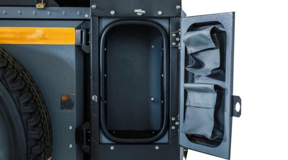 Ample storage space in the Conqueror Comfort Platinum Edition off-road camper trailer